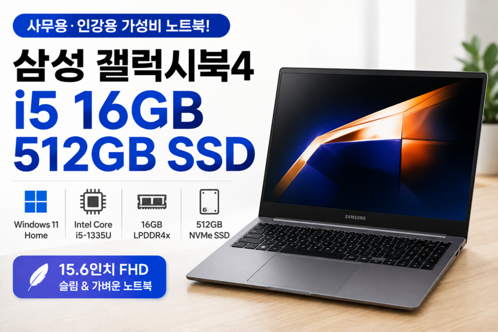 삼성 갤럭시북4 NT750XGR-A51AG 가성비 모델 정리 제품 이미지