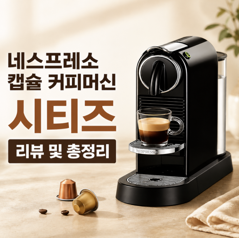 네스프레소 시티즈 캡슐 커피 머신 실제 사용 전 알아둘 장단점